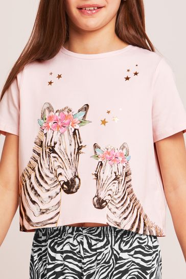 Ladies zebra pyjamas sales