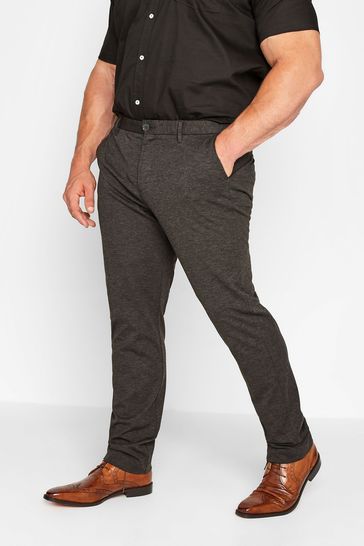 BadRhino Big & Tall Grey Stretch Trousers