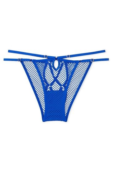 Buy Victoria's Secret Blue Oar Fishnet Mesh Cheeky Cutout Knickers