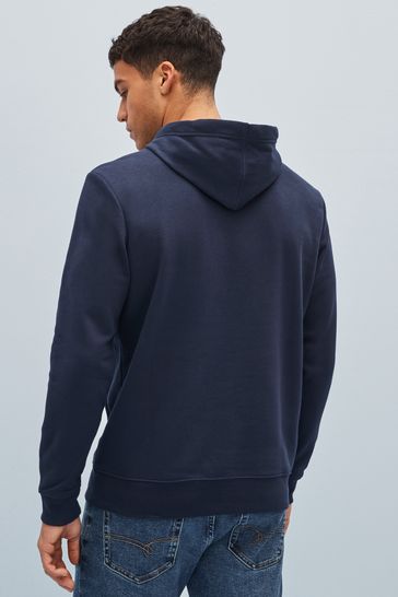 Buy Gap Navy Blue Union Jack Logo Hoodie from Next Luxembourg