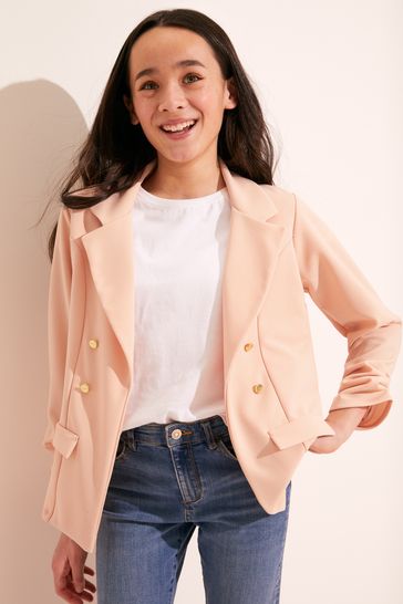 Girls hot sale pink blazer