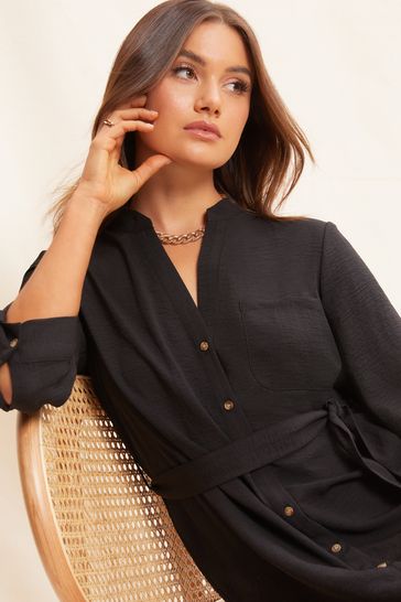 Black tie 2025 shirt dress