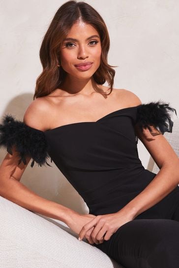 Lipsy bardot sale jumpsuit