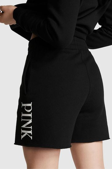 Buy Victoria s Secret PINK Pure Black Everyday Fleece Sweat Short