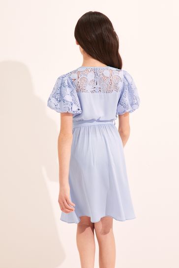 Lipsy grey lace dress clearance