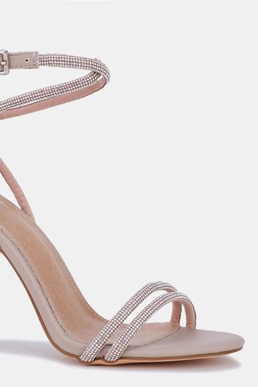 Buy Novo Nude Pain Killer Diamante Trim Heels from Next Singapore