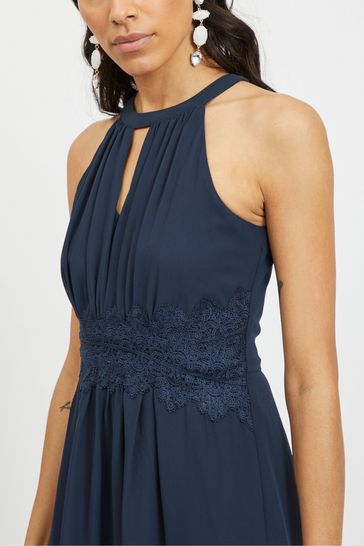 Halter neck flare dress hotsell