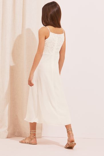 White lace top lipsy dress