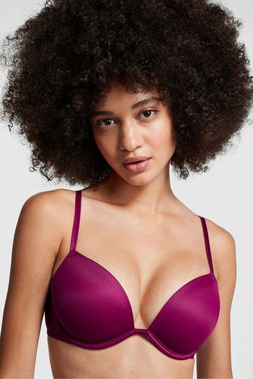 Buy Victoria's Secret PINK Vivid Magenta Pink Smooth Super Push Up Bra from  Next Luxembourg