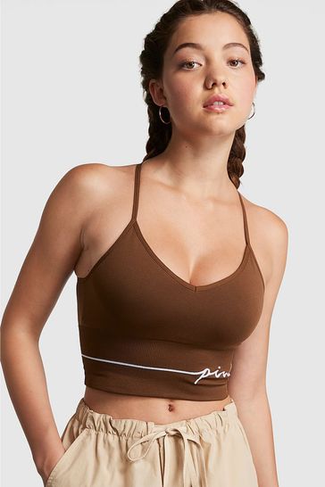 Brown sports bra new arrivals