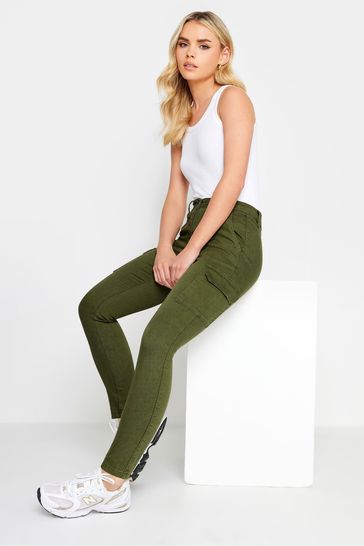 PixieGirl Petite Green Skinny Utility Cargos