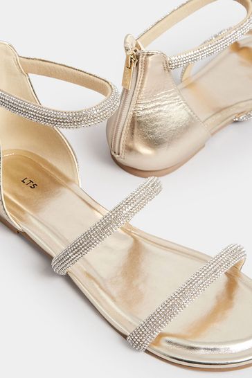 Diamante flat sandals wedding discount
