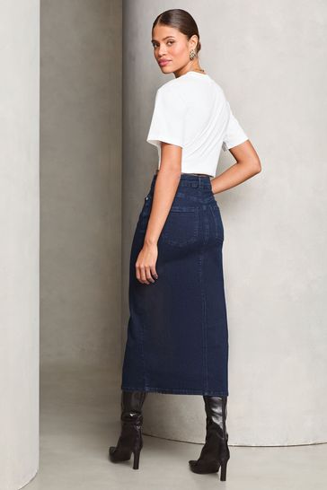 Lipsy denim hot sale skirt