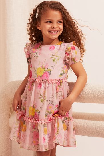 Lipsy pink ruffle dress shop