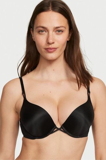 Buy Victoria's Secret Pure Black Add 2 Cups Push Up Bombshell Bra from Next  Luxembourg