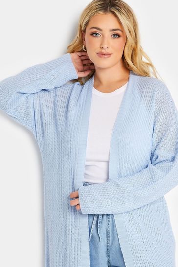 Blue 2024 ribbed cardigan