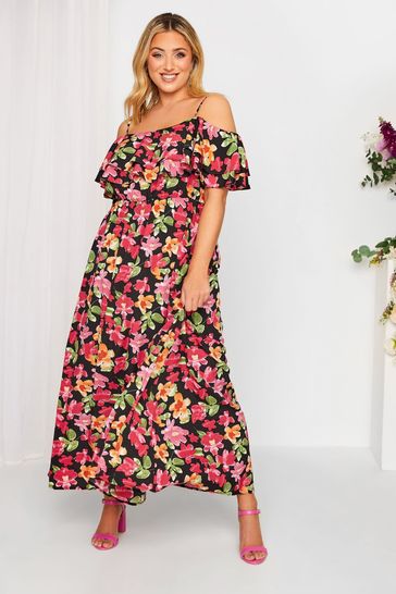 Black off the shoulder maxi dress deals plus size