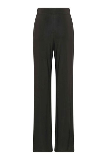 Black wide leg hot sale palazzo trousers