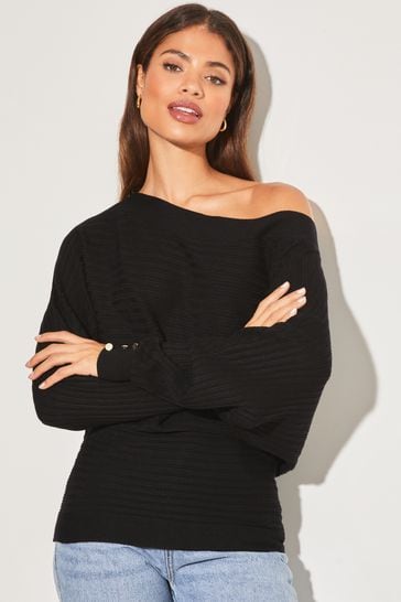 Lipsy chenille off shoulder jumper store