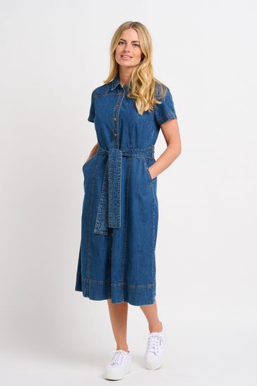 Tie waist midi shirt dress new arrivals