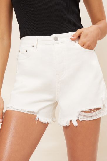 Tattered deals denim shorts