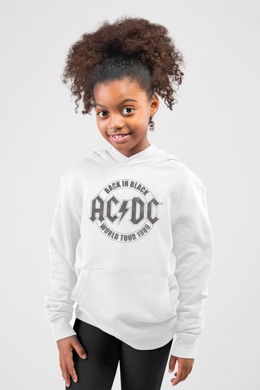 Kids white hooded sweatshirt 2025