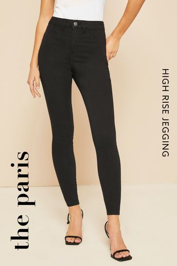 Buy Friends Like These Black Tall High Waisted Jeggings from Next India