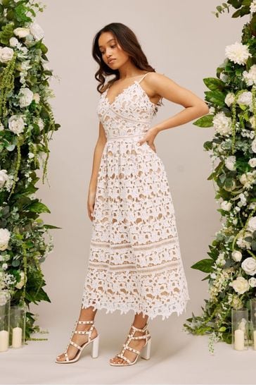 Dress sales white lace