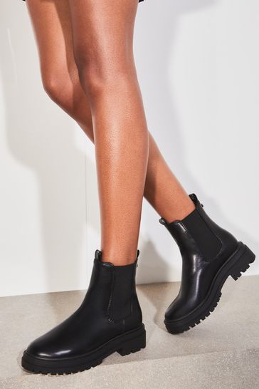Lipsy flat shop ankle chelsea boot