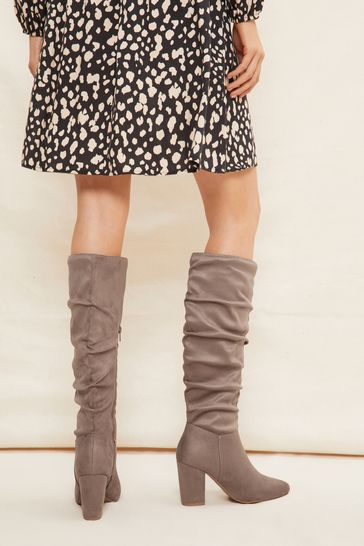 Neutral knee high boots outlet