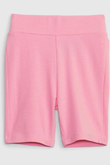 Pink cotton biker shop shorts
