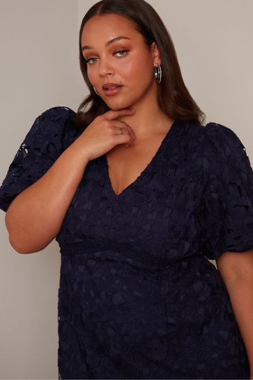 Chi chi curve navy dress deals
