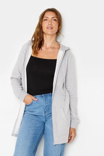 Long Tall Sally Grey Longline Hoodie