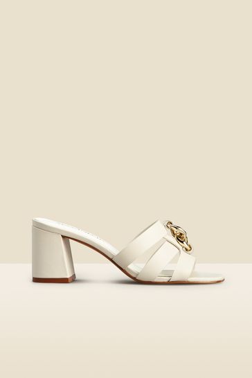 Gucci white on sale block heel