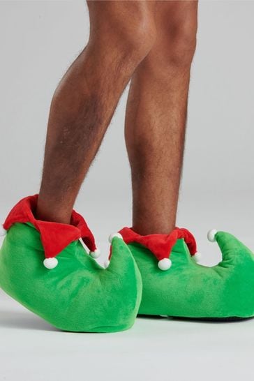Loungeable Green Elf Boot Slipper