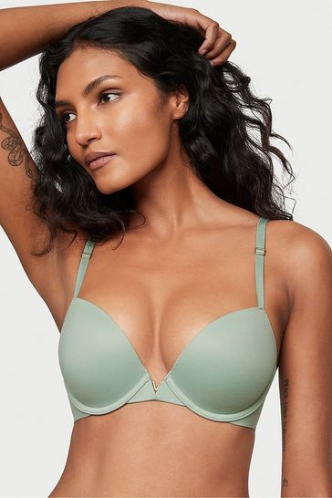 Buy Victoria's Secret Black Ivy Green Lace Full Cup Push Up Bra from the  Next UK online shop