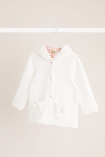 Lipsy Ivory White Quilted Jacket (0-6yrs)
