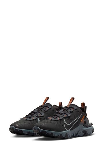 Buy Nike Black Red React Vision Trainers from Next Denmark