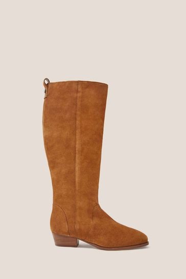 Boots suede online knee high