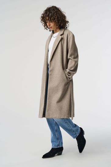 Buy ONLY Brown Tailored Belted Wrap Coat from Next Singapore