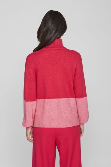 Red high neck jumper outlet