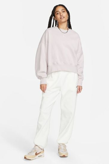 Nike Pale Pink Oversized Mini Swoosh Sweatshirt