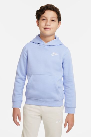 Buy Nike Light Blue Club Overhead Hoodie from Next Greece