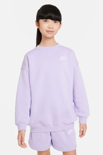 Nike club sweatshirt lilac sale