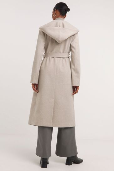 Buy JD Williams Natural Hooded Robe Coat from Next Poland