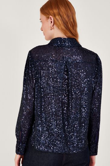 Monsoon sequin tops discount