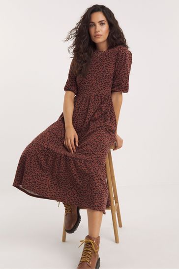 Buy JD Williams Animal Print Jersey Smock Dress from Next Ireland