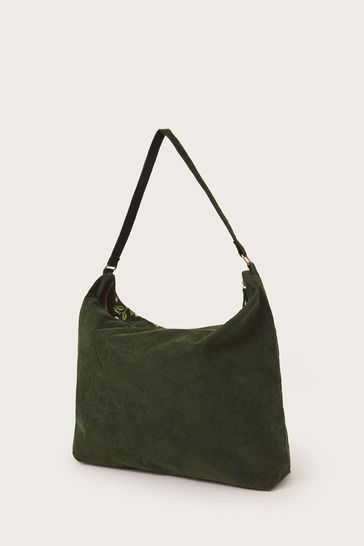 Buy Monsoon Green Cord Embroidered Shoulder Bag from Next Luxembourg
