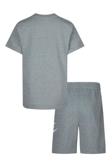 Nike grey shorts and crop top set store