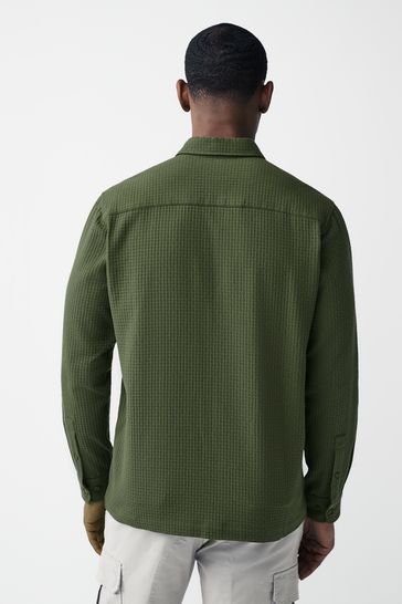 Green shop waffle shirt